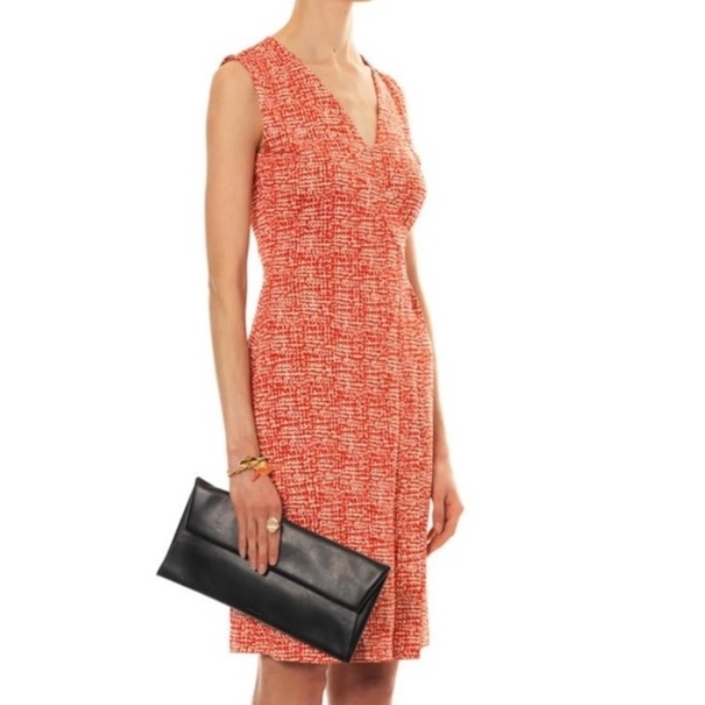 Diane von Furstenberg New Yahzi Wrap Dress Red White Print Silk Size 2 - Picture 3 of 14